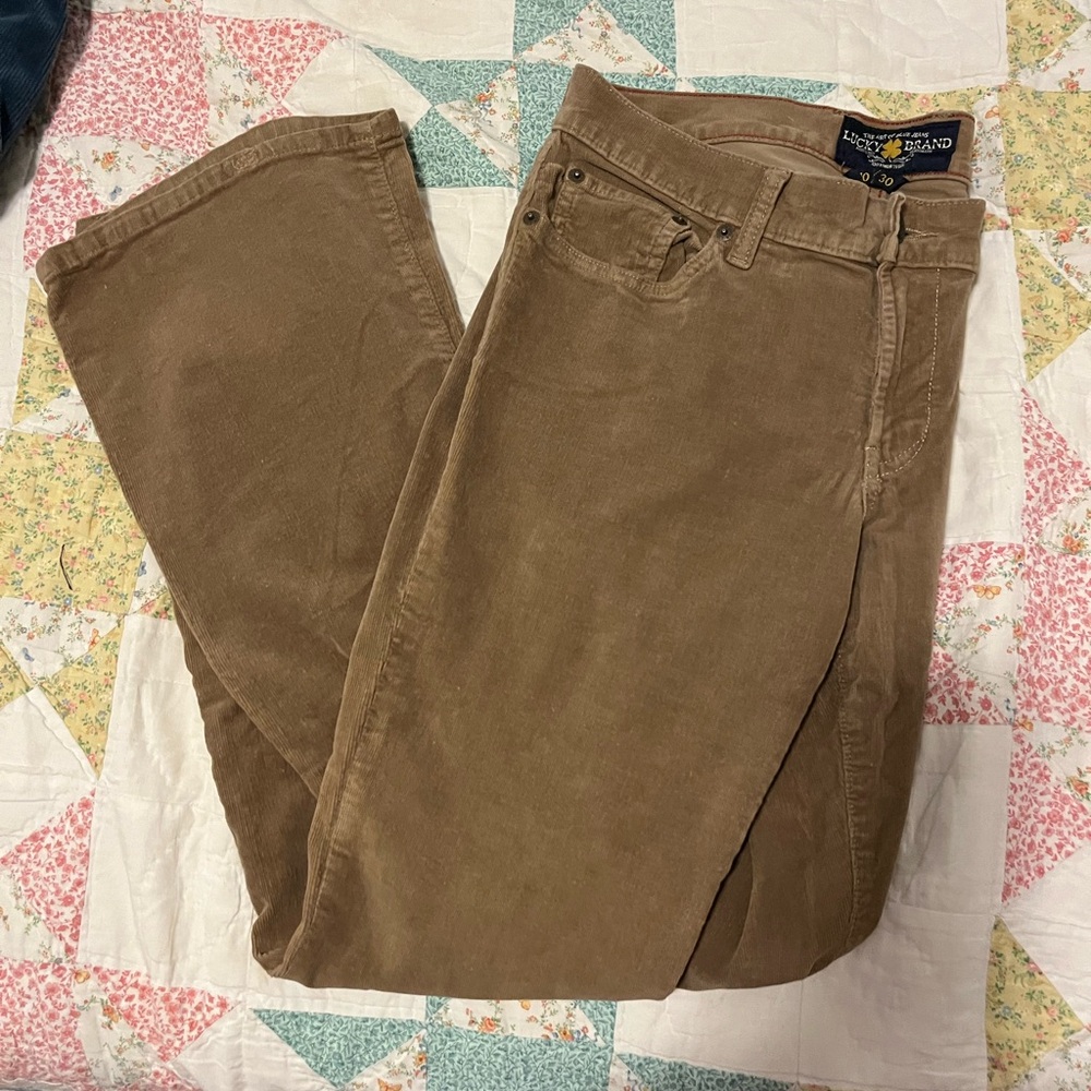 Lucky Brand Tan Corduroy Pants